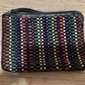 Patricia Nash Beaded Clutch in Red, Green, Blue, and Brown
